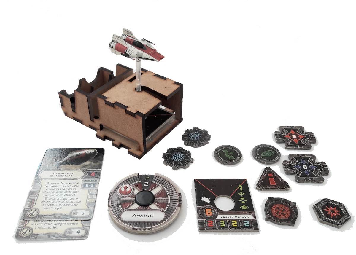 Boite de rangement pour figurines X-Wing